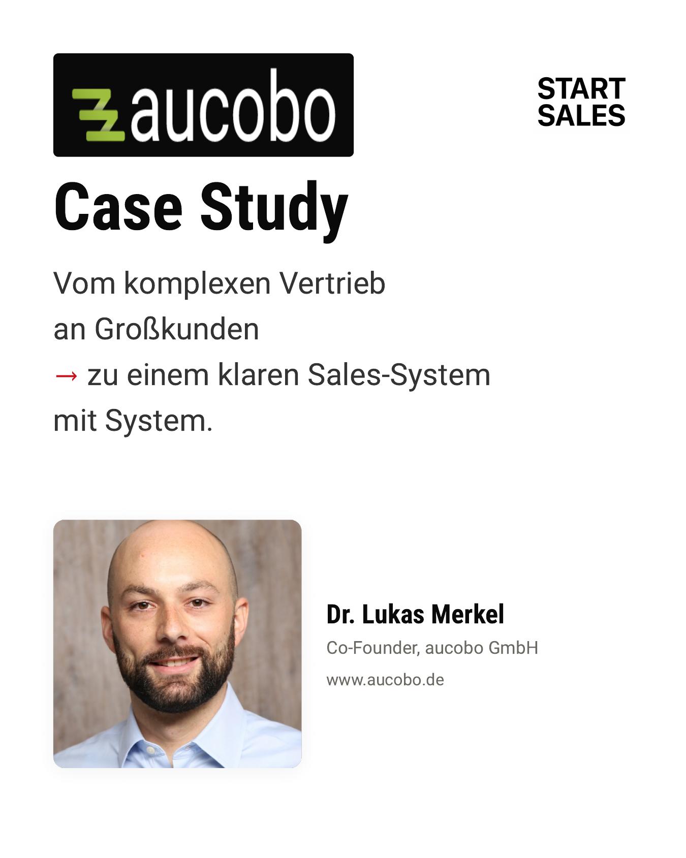 Case Study – Dr. Lukas Merkel, Co-Founder, aucobo GmbH